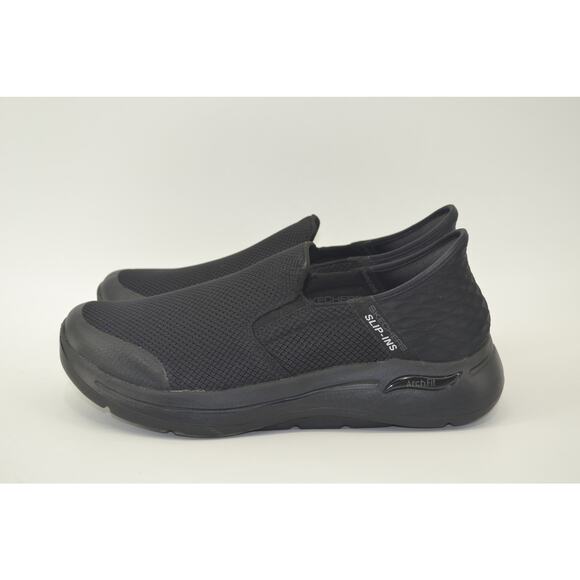 Skechers Black Go Walk Mens Arch Fit Casual Sneakers Size 10 - Picture 13 of 14